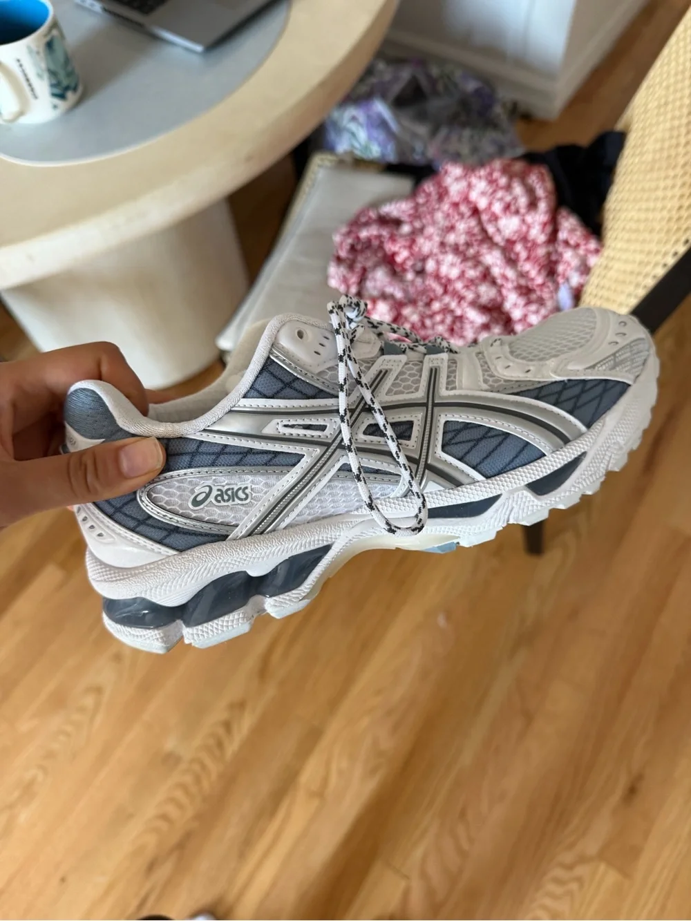 ASICS Women’s Athletic Shoe — White/Slate Blue